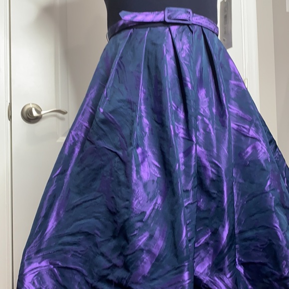 Theia Navy Blue & Purple Dress - Picture 4 of 7